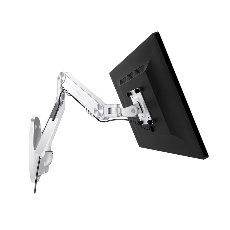How does a 7K series aluminum alloy wall bracket ensure its strength and durability while supporting a 36-inch screen?